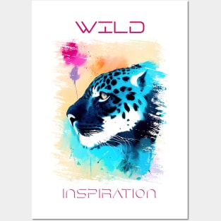 Jaguar Wild Nature Animal Colors Art Painting Posters and Art